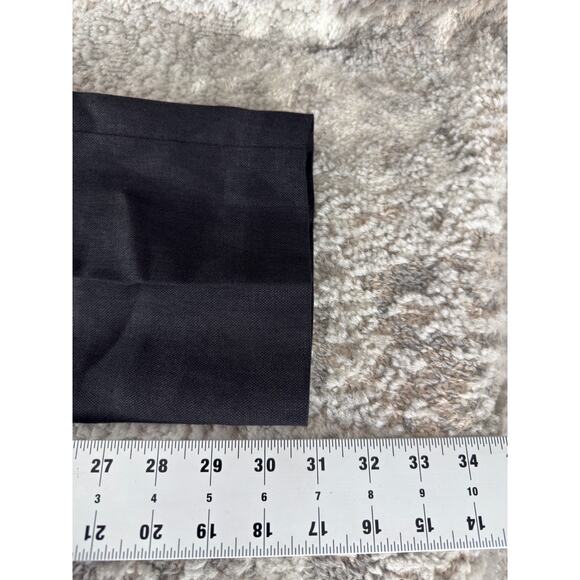 NEW Talbots Size 10 Irish Linen Flat Front Straight Leg Pants Black Zip NWT - Picture 5 of 10